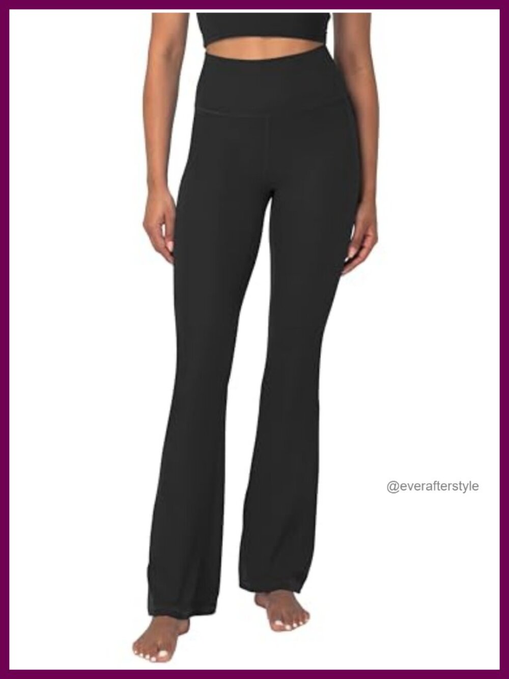 High Waisted Mini Flare Yoga Leggings 75% Polyamide 25% Elastane Soft Stretch